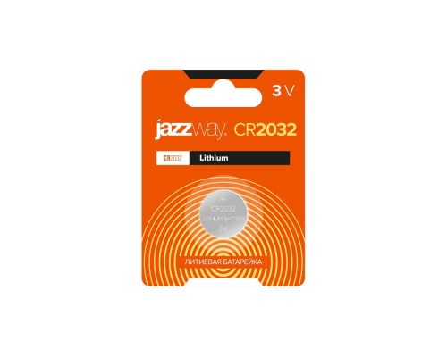 Батарейка литиевая CR2032 3В BL-1 (блист. 1 шт.) JazzWay купить в Домодедово