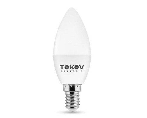 Лампа светодиодная 7Вт С37 4000К Е14 176-264В TOKOV ELECTRIC купить в Домодедово